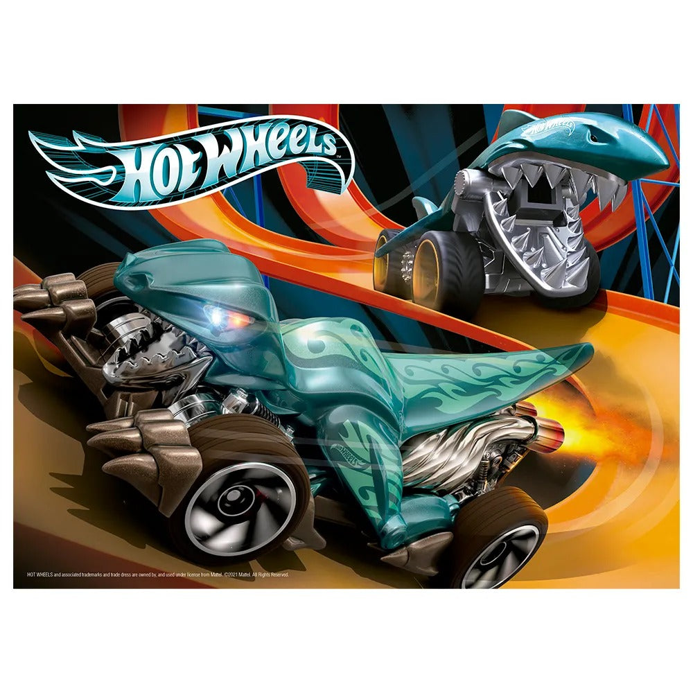 Quebra-Cabeça Infantil Hot Wheels 60 Peças