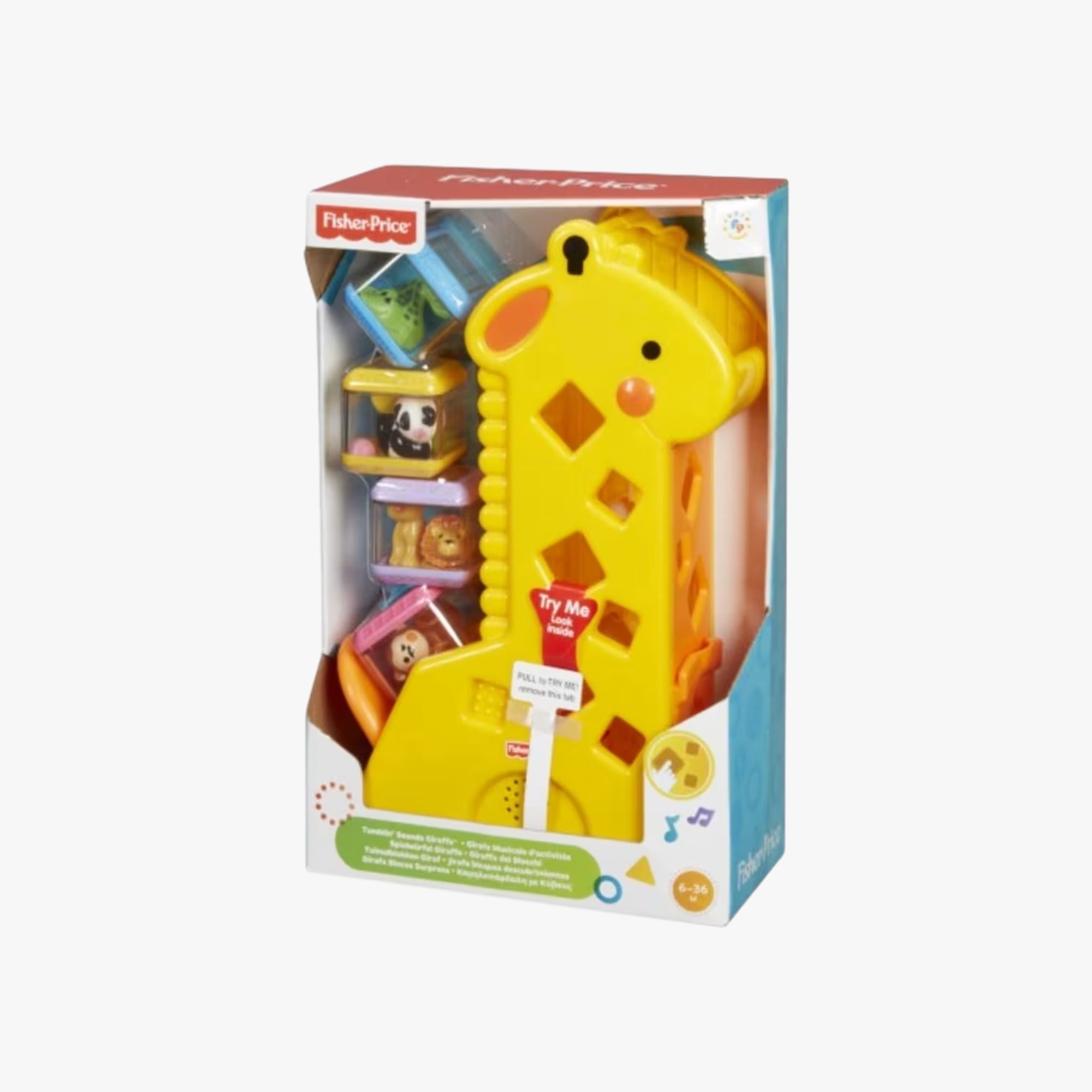 Brinquedo para Bebês Girafa com Blocos