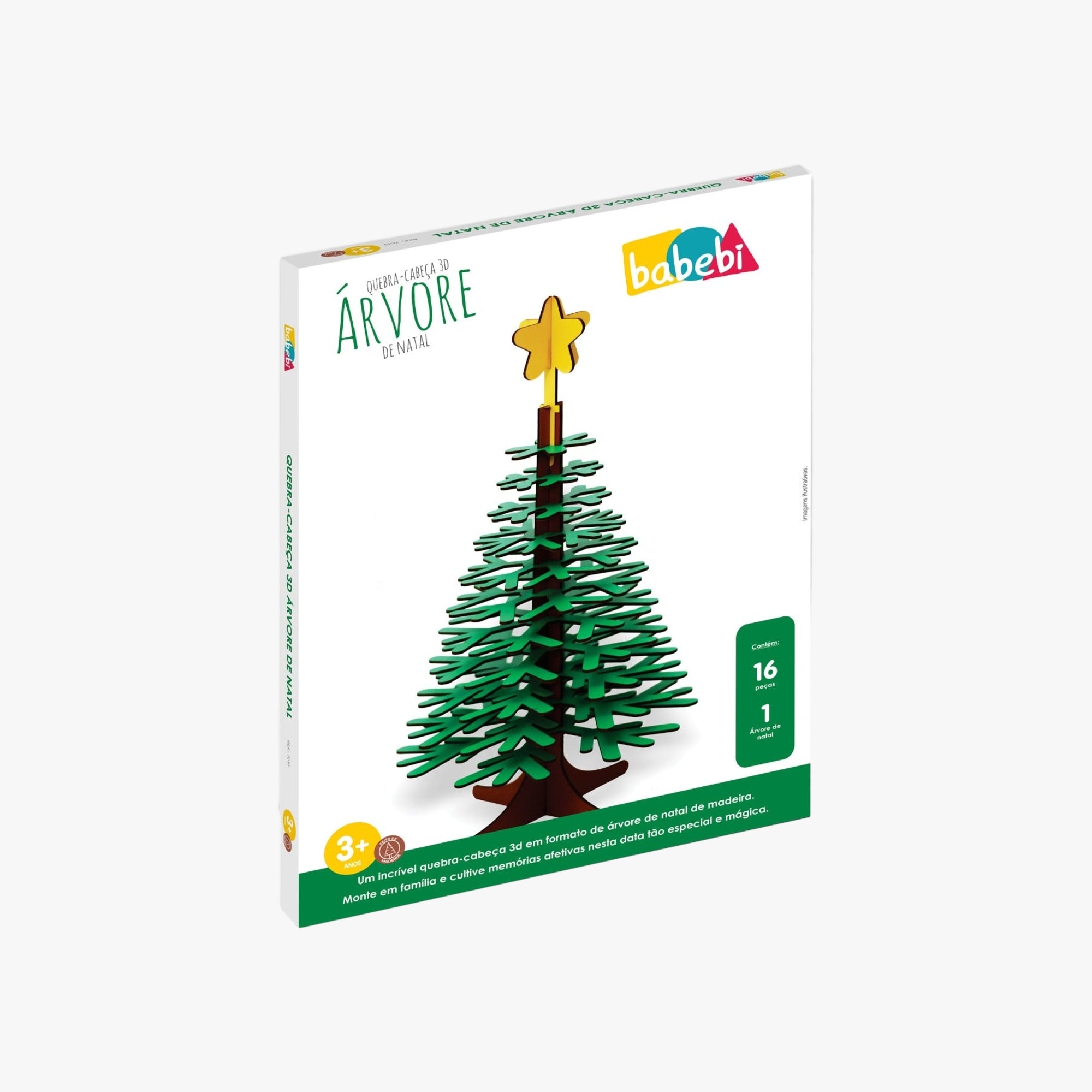 Quebra-Cabeça Árvore de Natal 3D