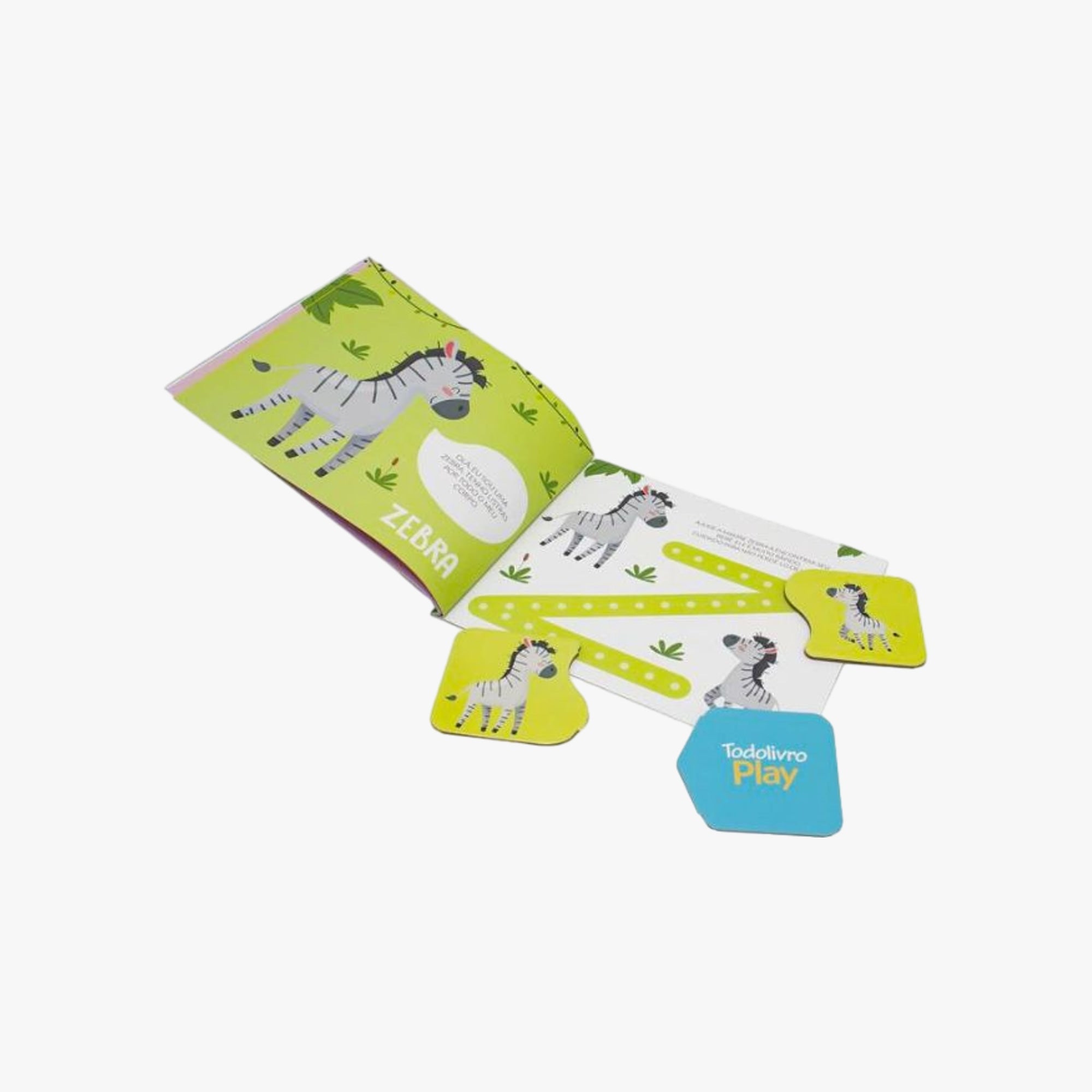 Kit Quebra-cabeça e Livro Mamãe e Filhotes
