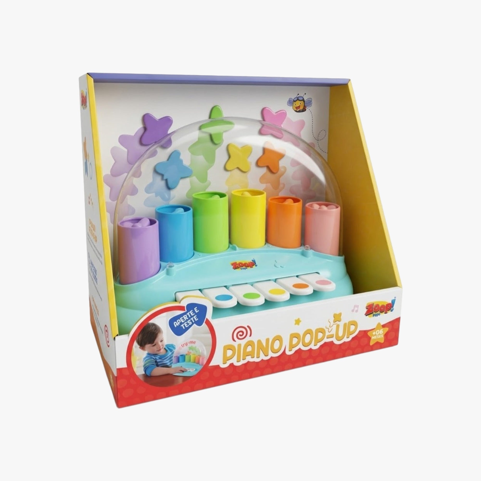 Brinquedo Musical Piano Pop-Up