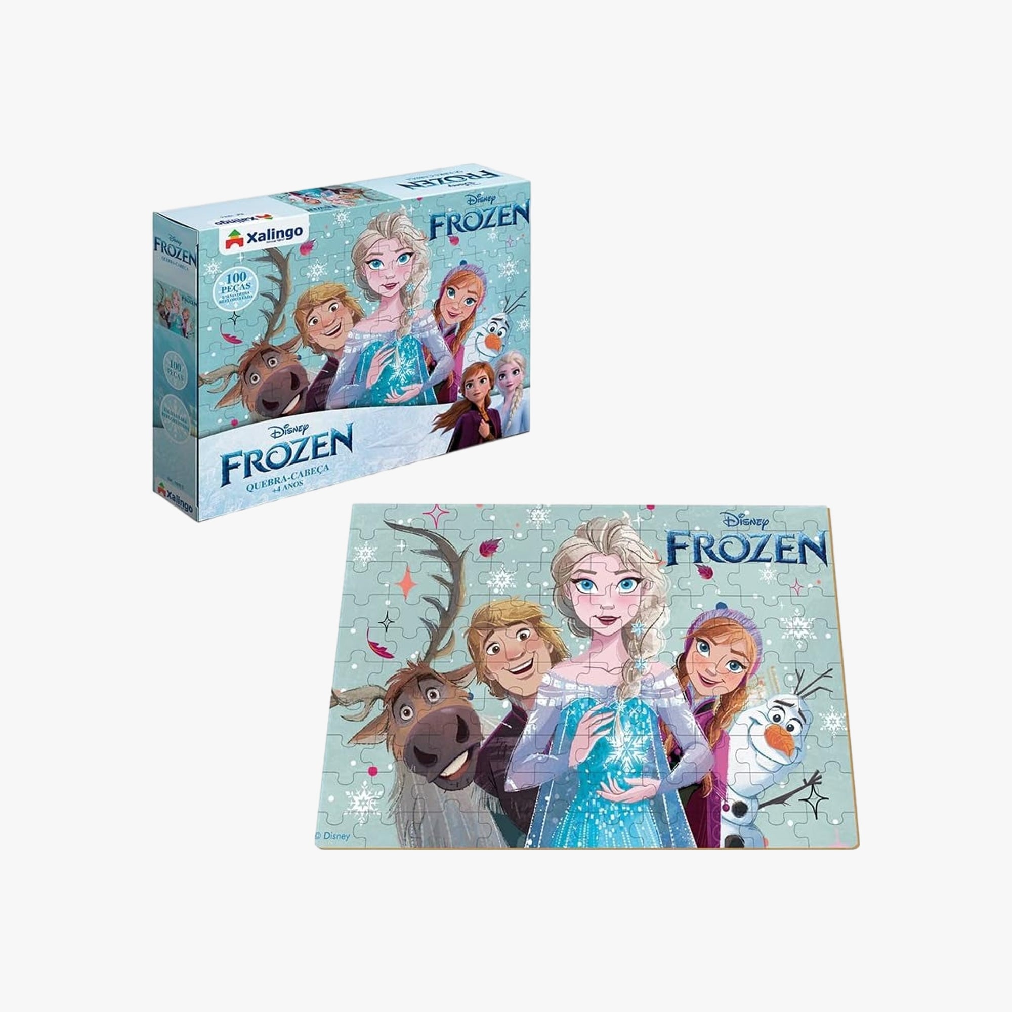 Quebra-Cabeça Infantil Frozen 100 peças