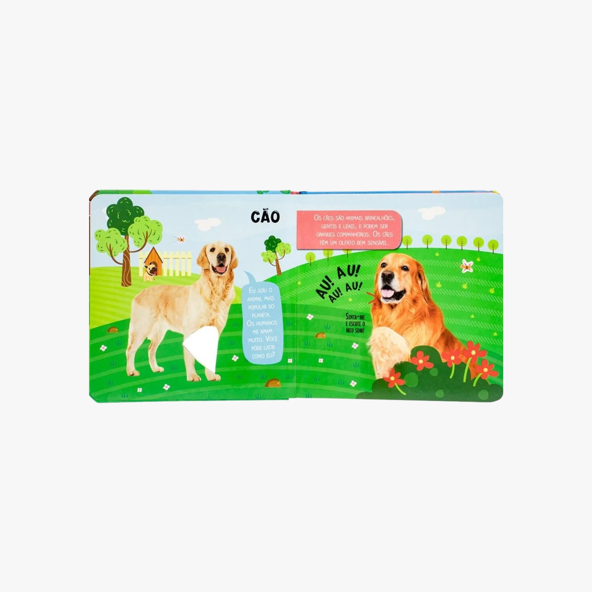 Livro Sonoro Toque e Sinta!  Animais de Estimação