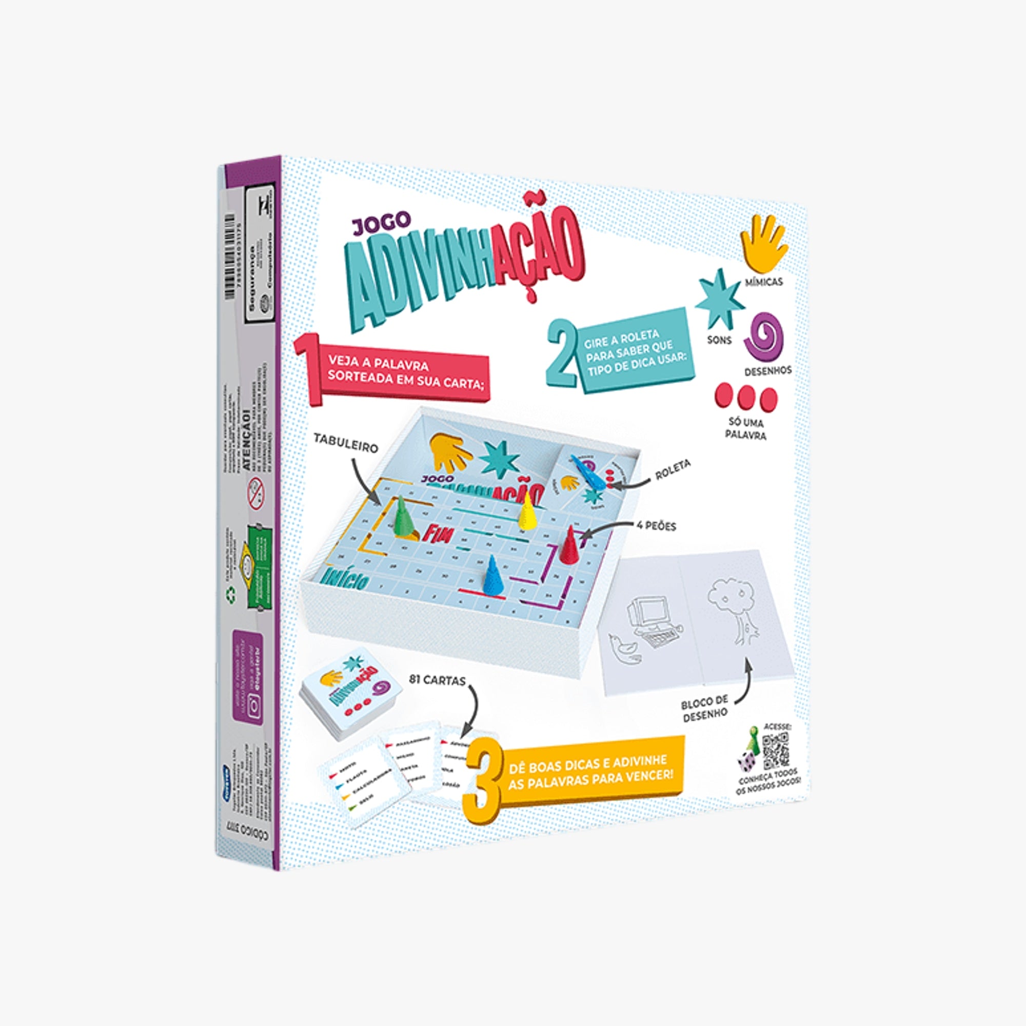 Jogo de Tabuleiro Infantil  Adivinhação