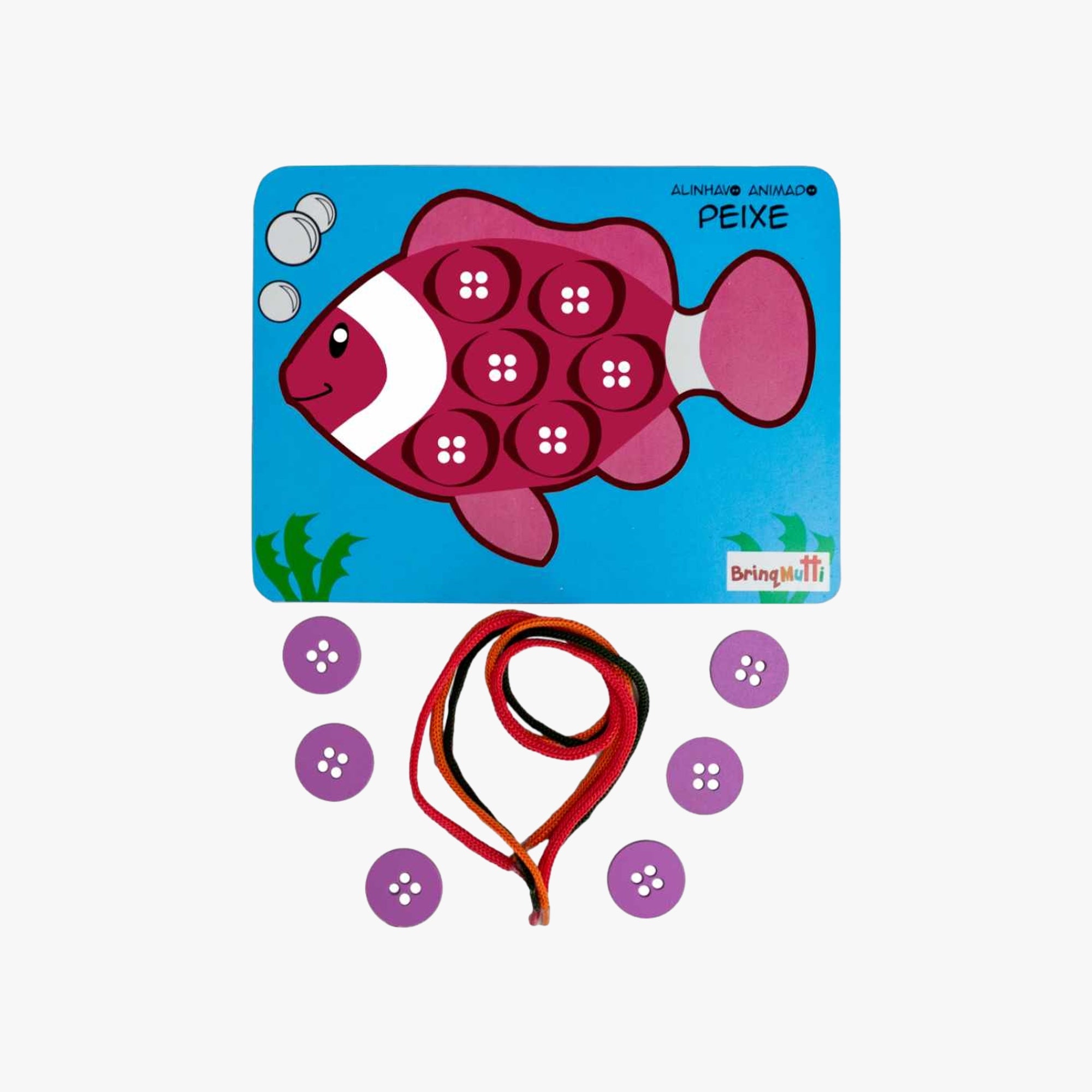 Brinquedo Alinhavo Animado Peixe