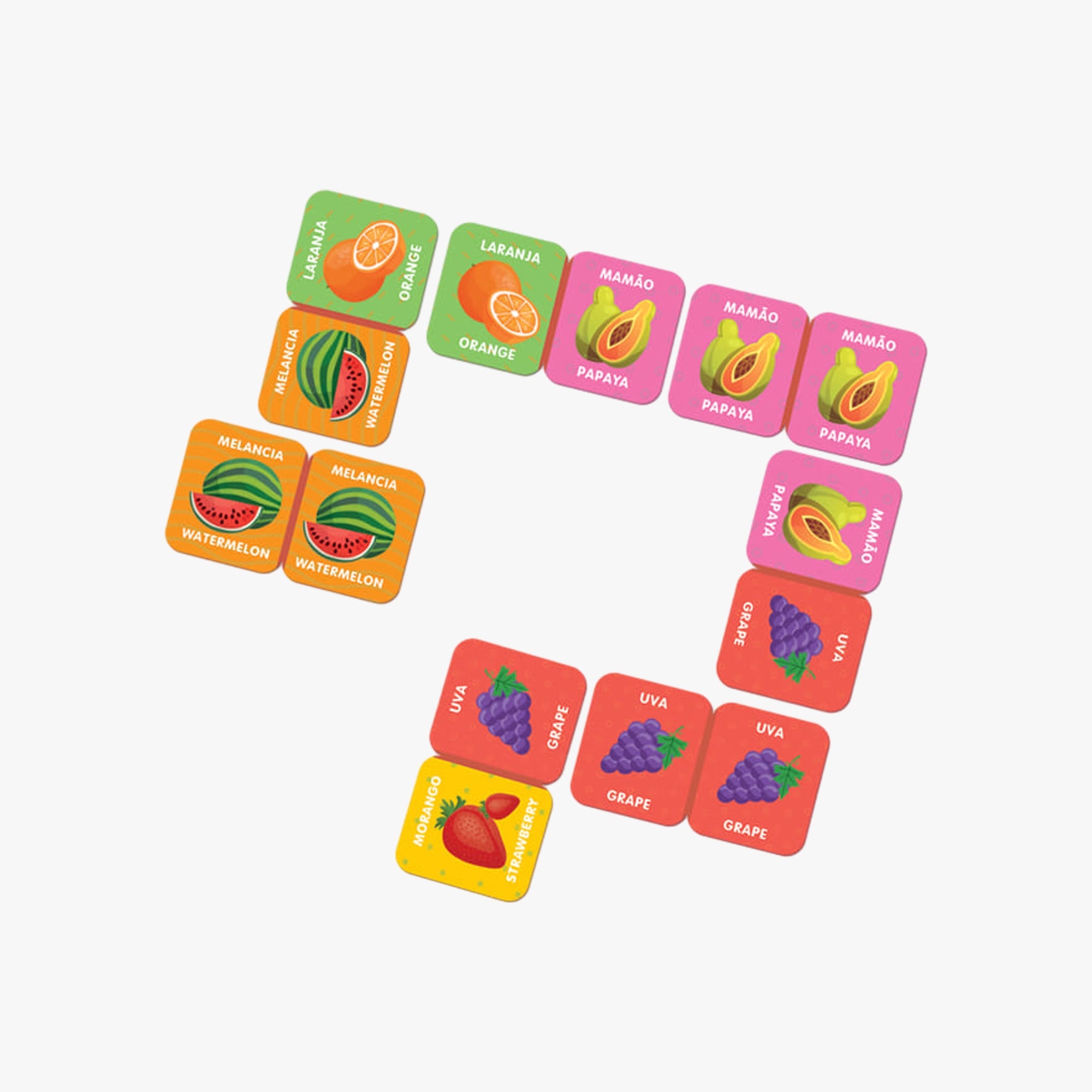 Jogo Dominó das Frutas