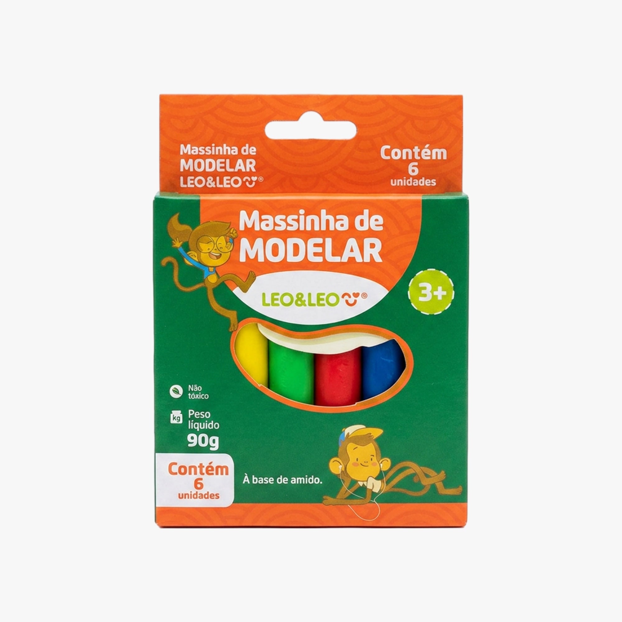 Massinha de Modelar Infantil com 6 Cores