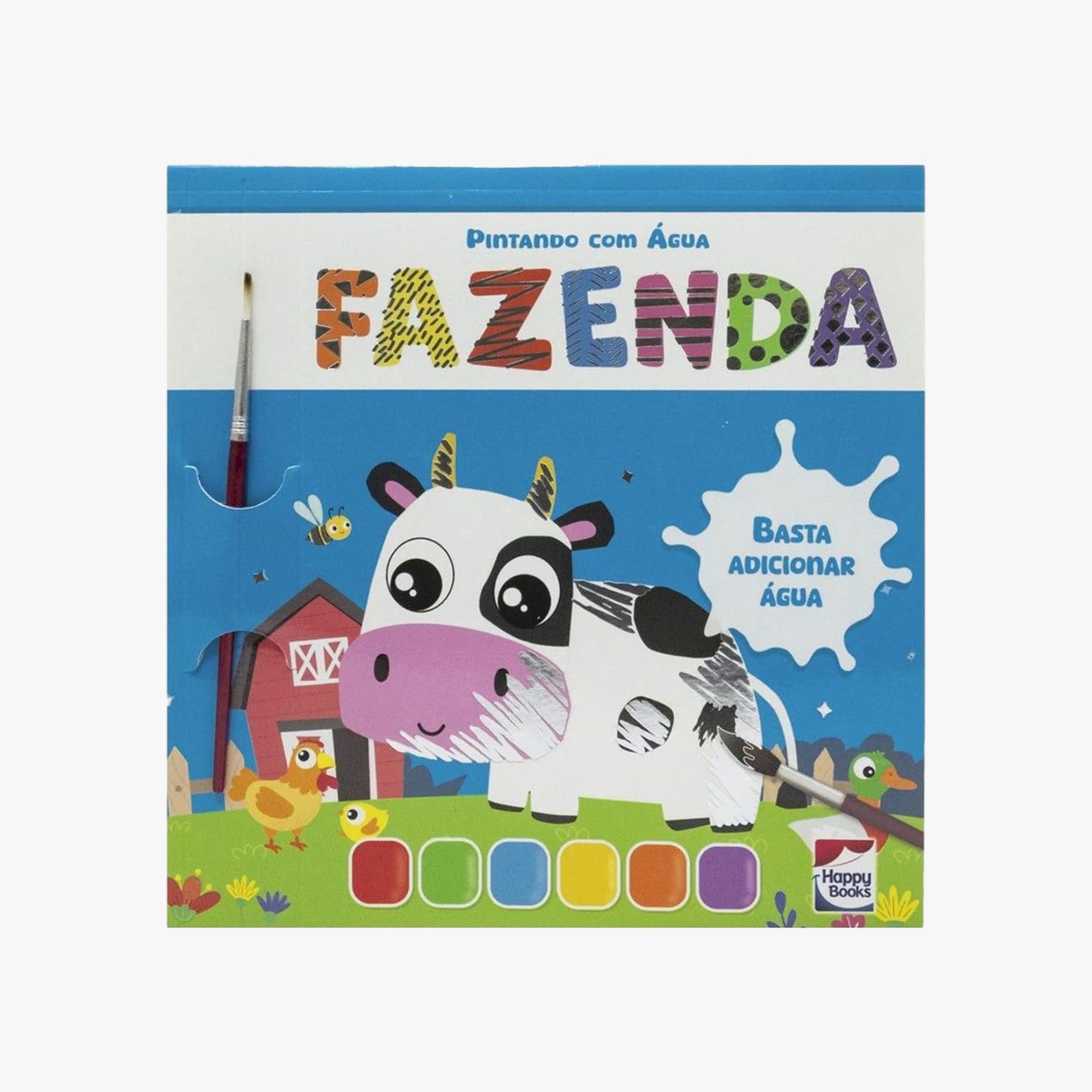 Livro Pintando com Água Fazenda