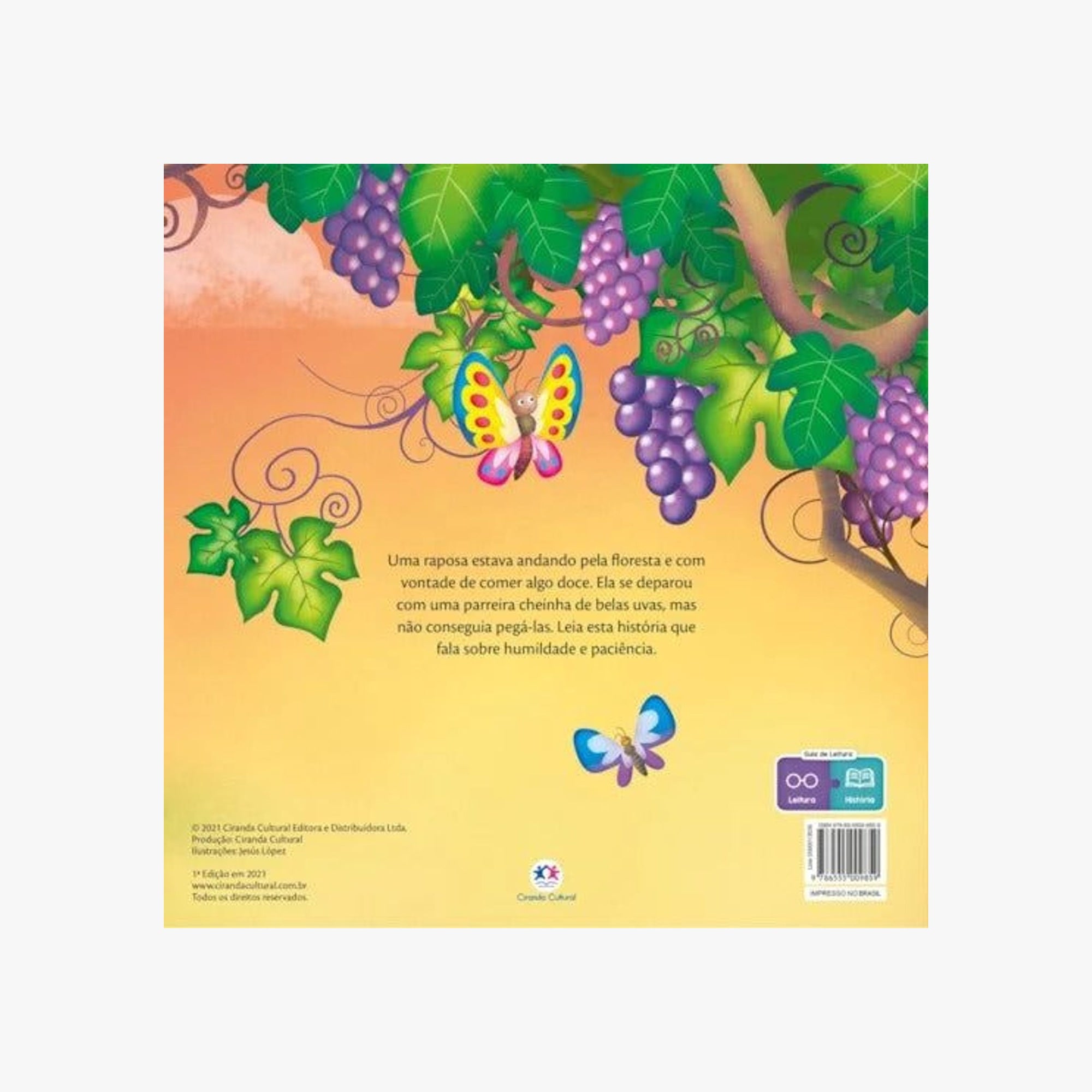Livro Infantil A Raposa e as Uvas