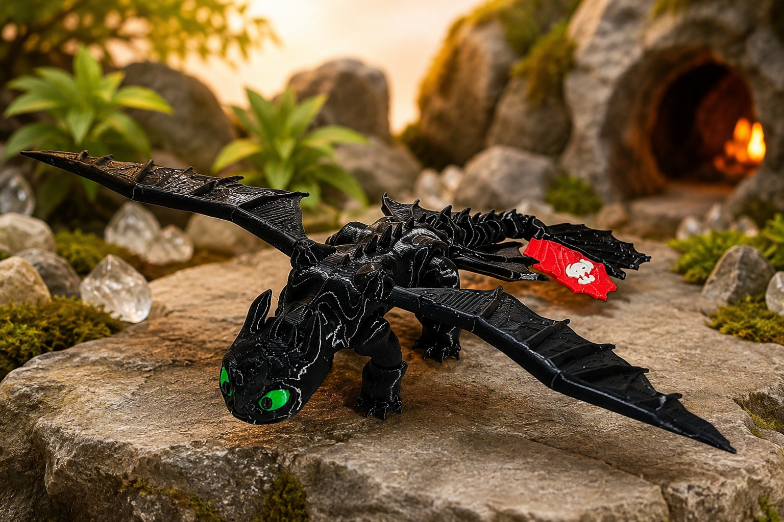 Dragão Articulado 3D Banguela