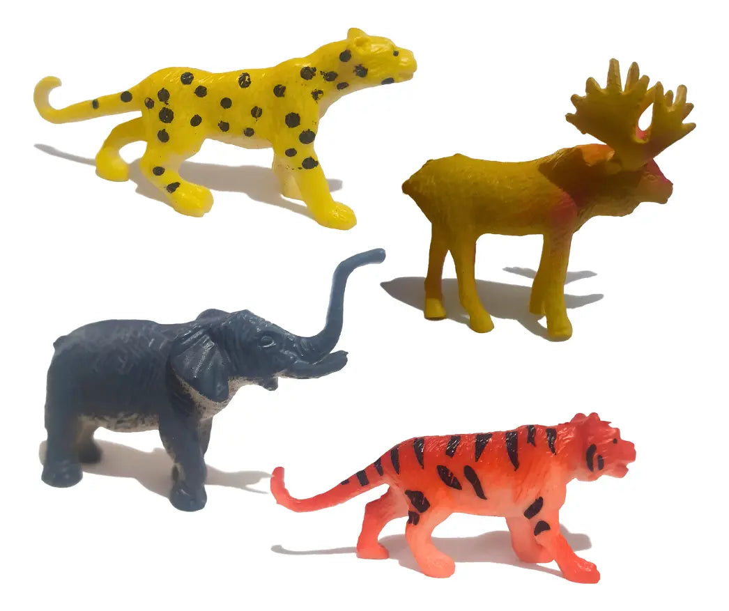 Brinquedo Animais Safari Kit com 12