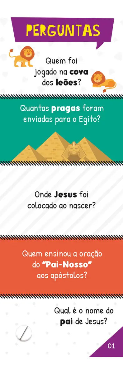 Jogo Pense Rápido - Conhecimentos da Bíblia