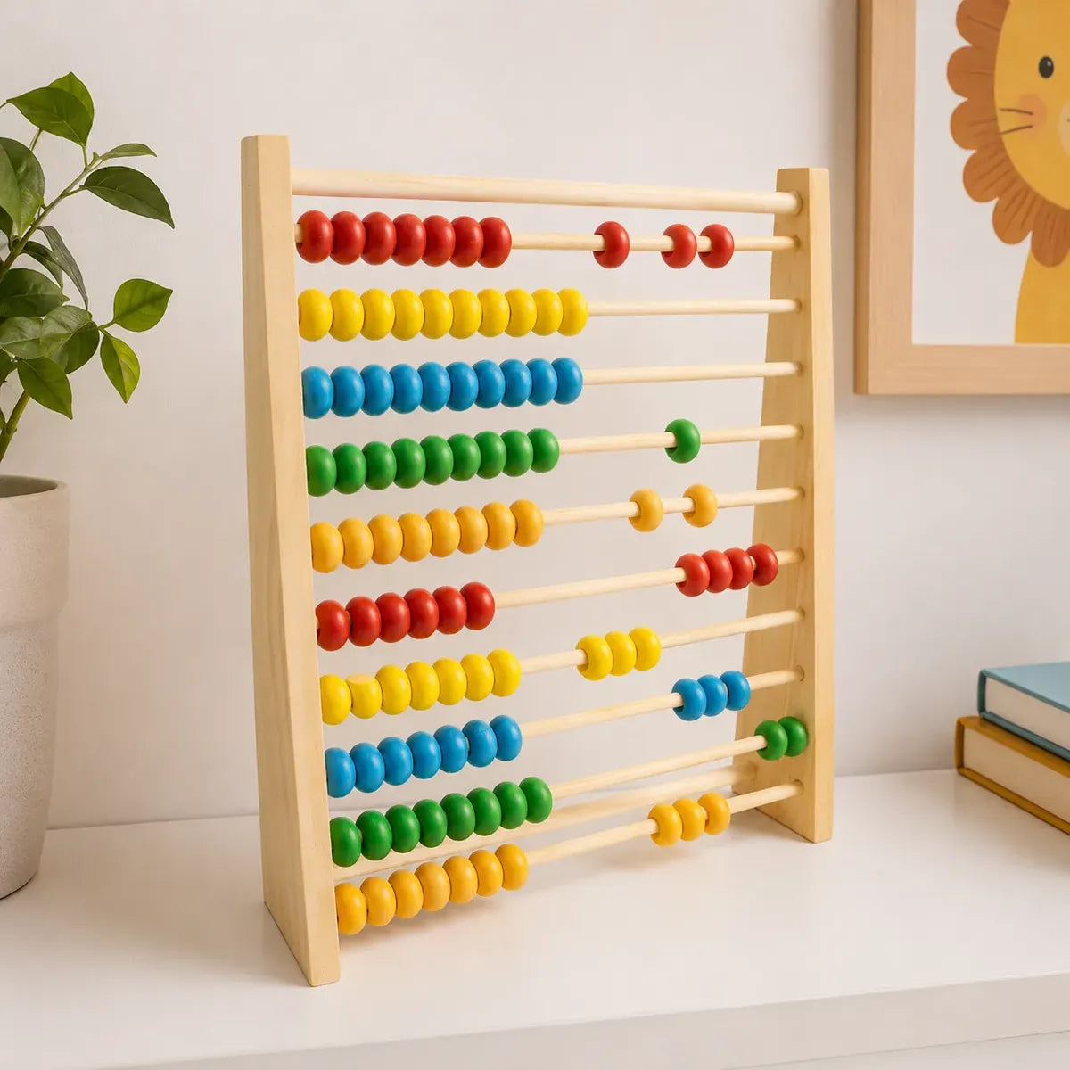 Ábaco de Madeira Montessori