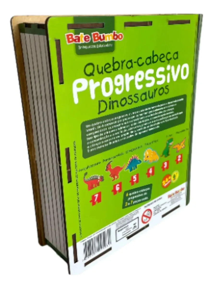 Quebra-Cabeça Progressivo Dinossauros