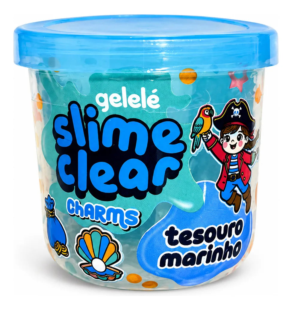 Slime Clear Charms Tesouro Marinho