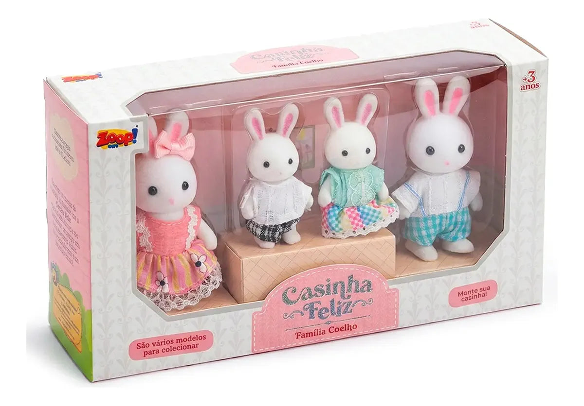Brinquedo Casinha Feliz - Família Coelho