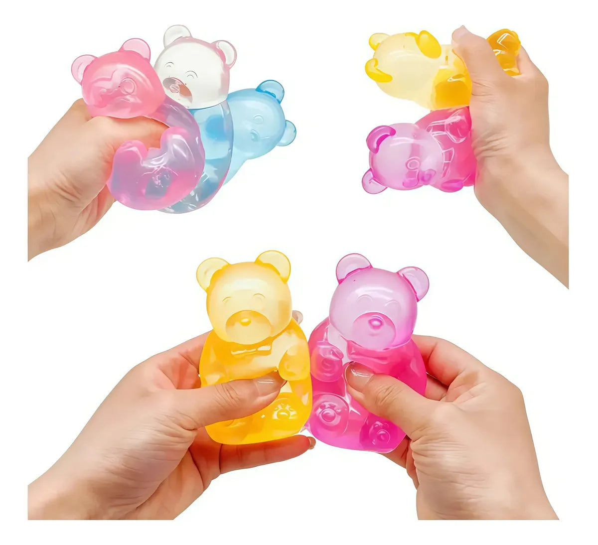 Brinquedo De Apertar Ursinho Squishy Surpresa Gummy Bear
