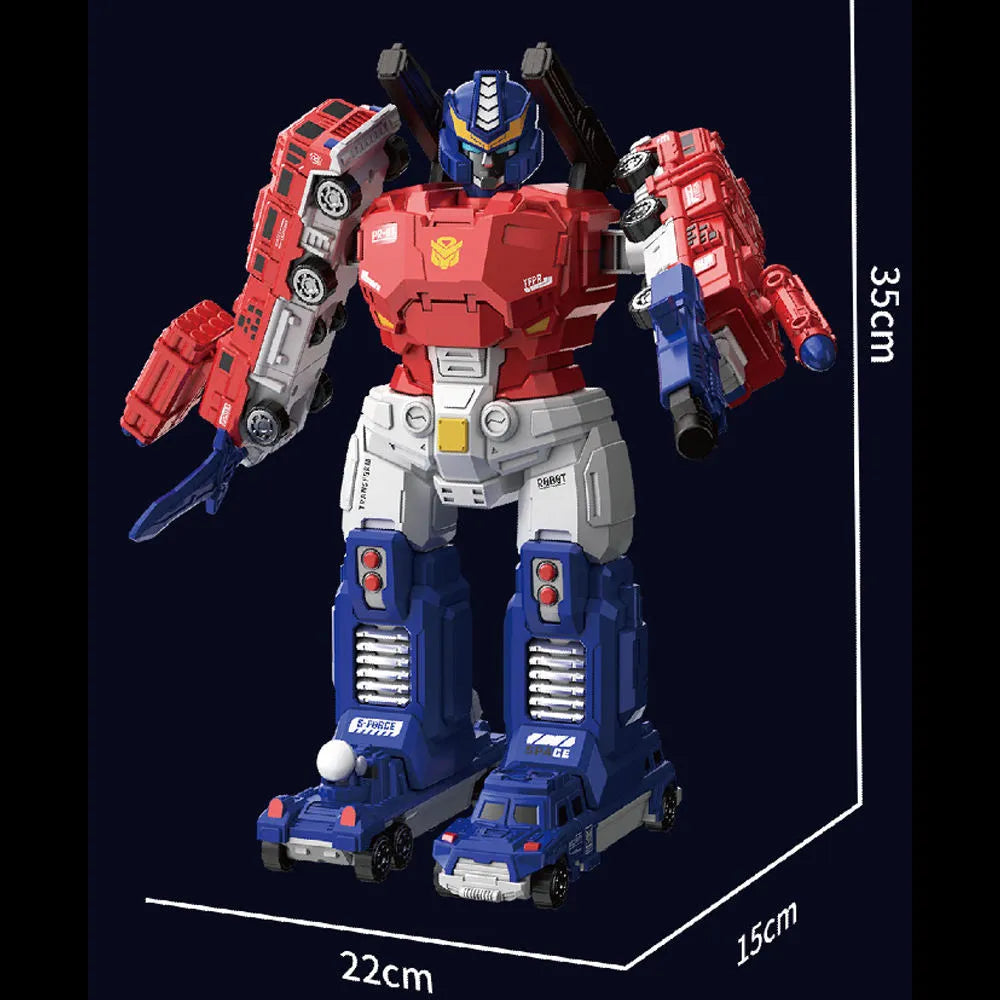 Boneco de Montagem Transformers Optimus Prime Encaixe Magnético
