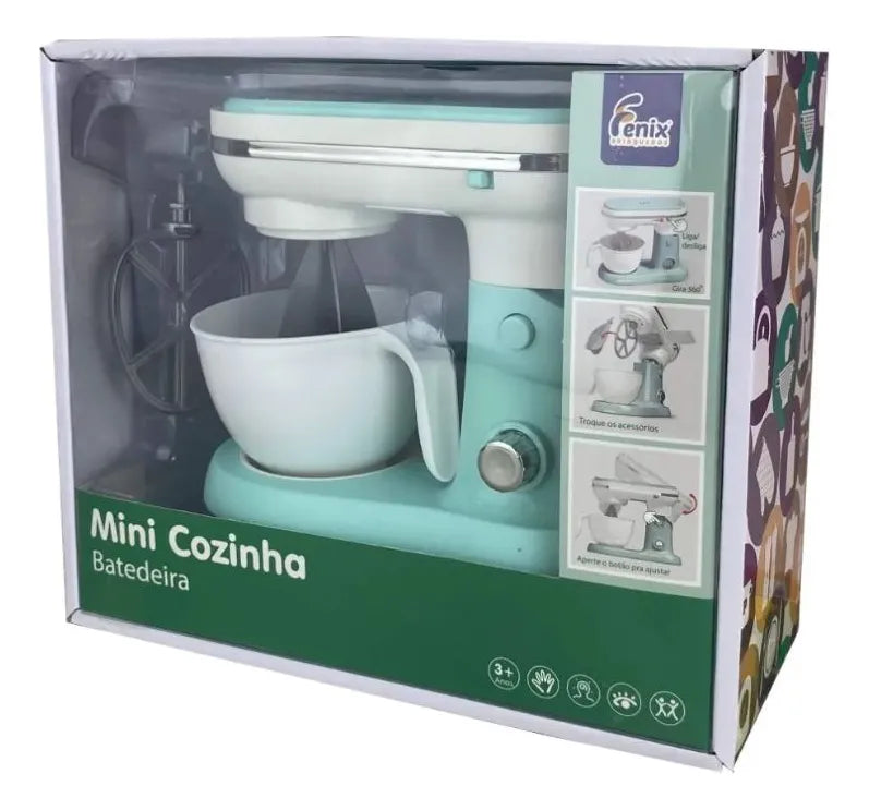 Batedeira Mini Cozinha Brinquedo Infantil Com Luz E Som