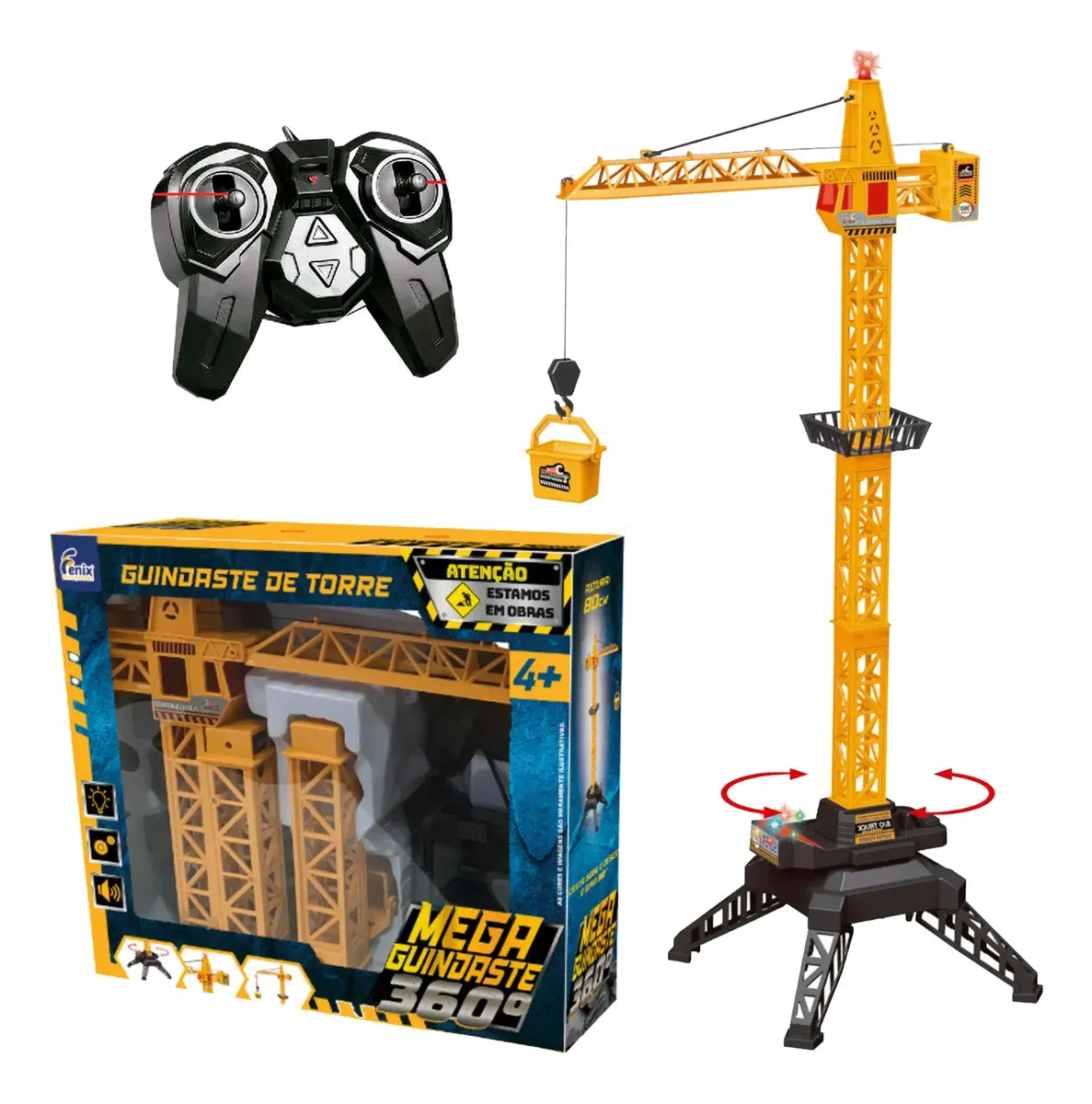 Guindaste Controle Remoto Miniatura 80cm