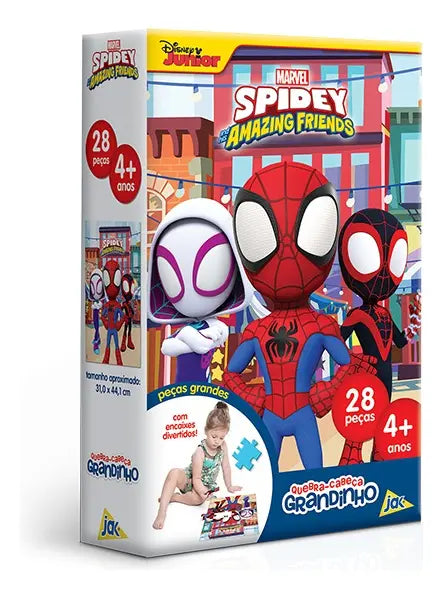 Quebra-Cabeça Infantil 28 Peças Homem Aranha