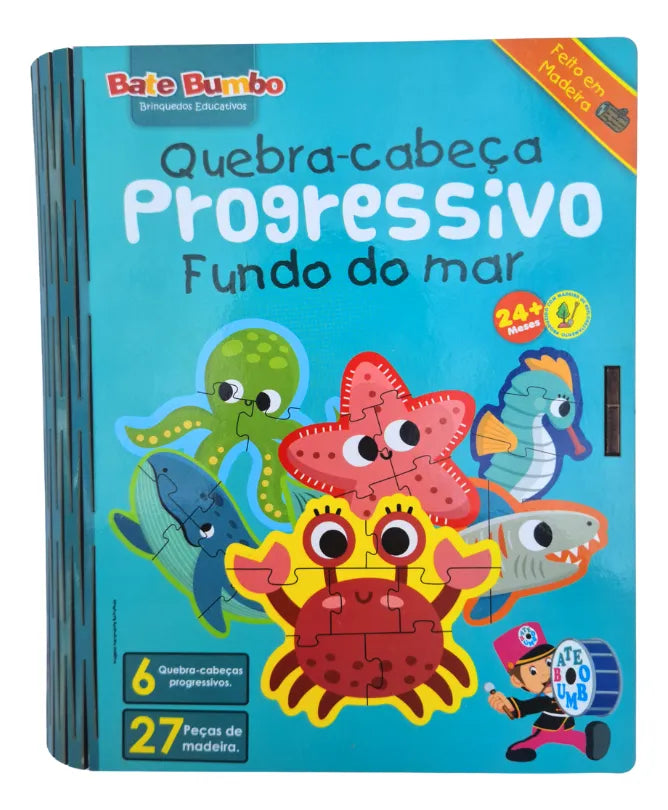 Quebra-Cabeça Progressivo Fundo do Mar