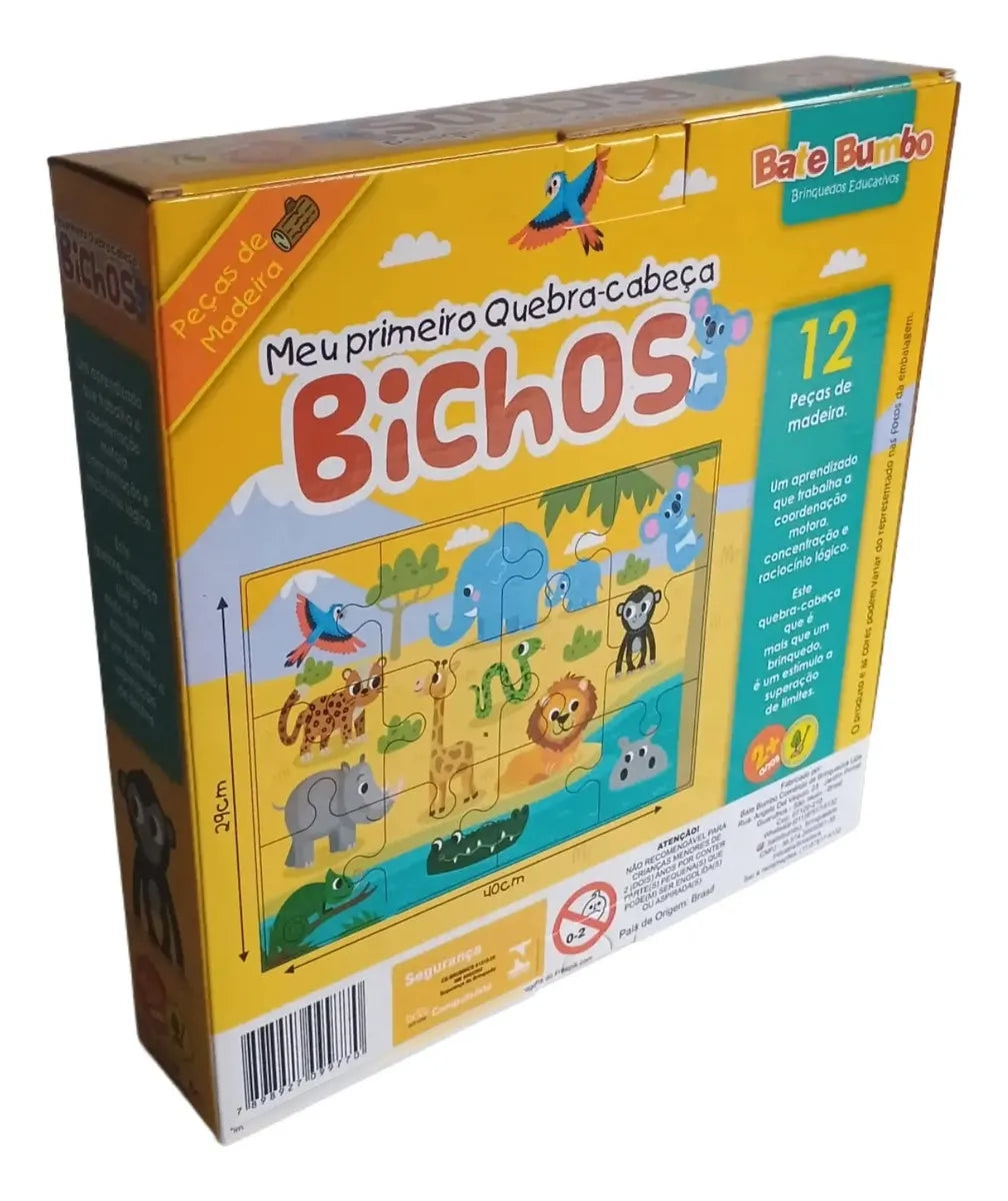 Meu Primeiro Quebra-Cabeças Gigante - Bichos