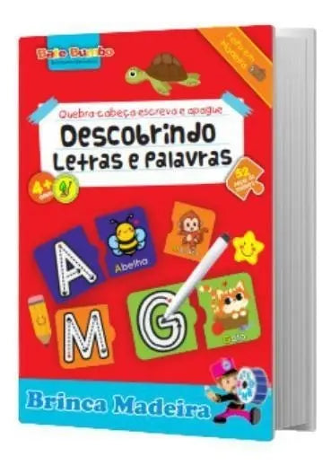 Quebra-Cabeça Escreva e Apague - Letras e Palavras