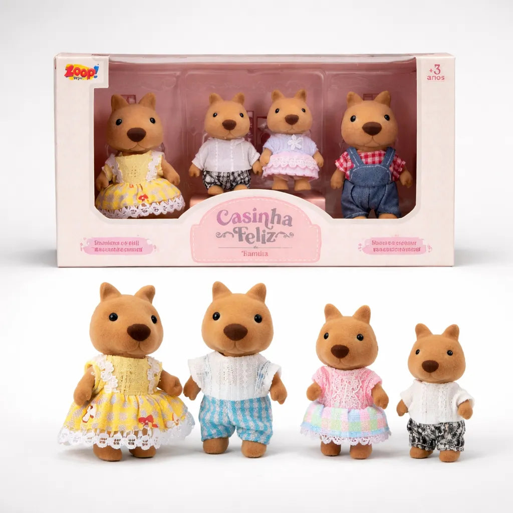 Brinquedo Casinha Feliz - Família Capivara