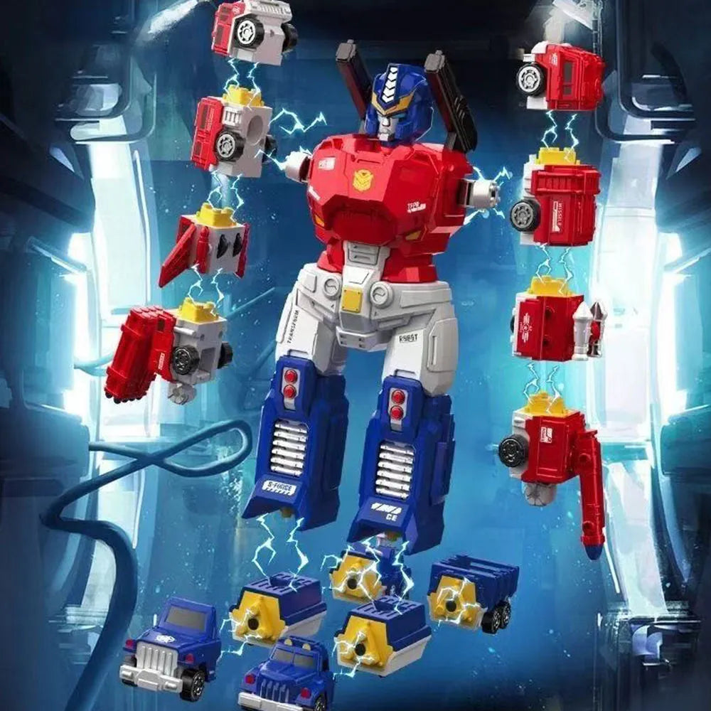 Boneco de Montagem Transformers Optimus Prime Encaixe Magnético