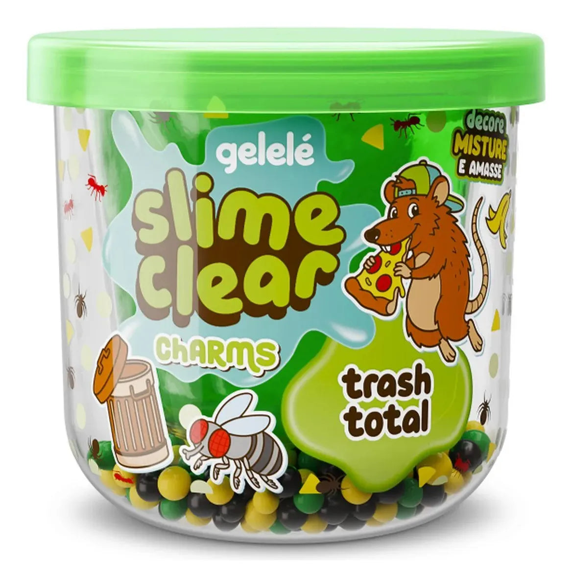 Slime Clear Charms Trash Total