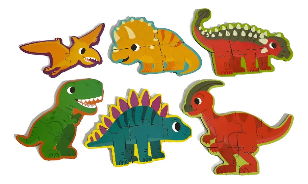 Quebra-Cabeça Progressivo Dinossauros