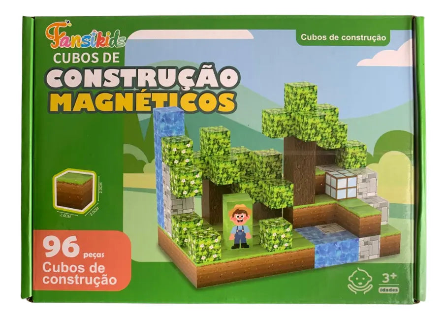 Blocos Magnéticos Construção 96 Peças