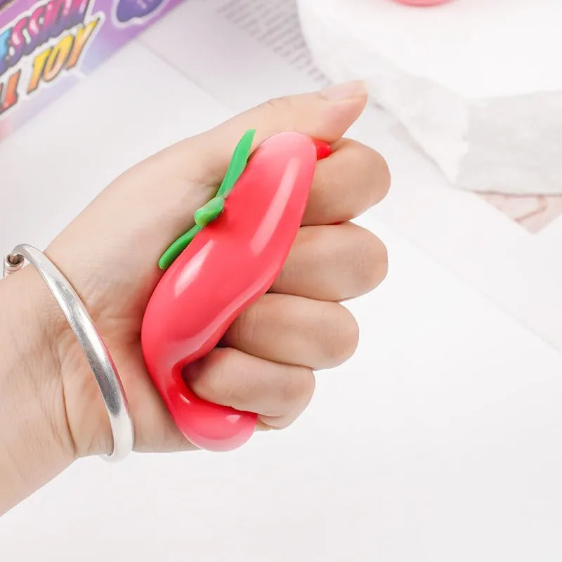 Brinquedo de Amassar Tomate Antiestresse