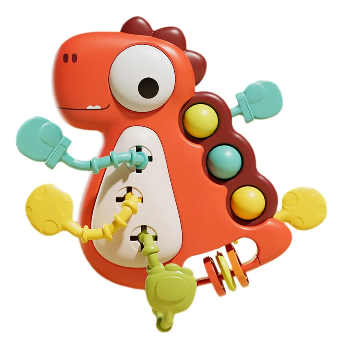 Brinquedo Dino Sensorial Chocalho Interativo Bebê