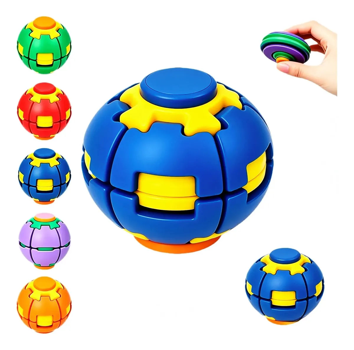 Brinquedo Spin Rush Bola Giratória Alívio de Estresse e Ansiedade