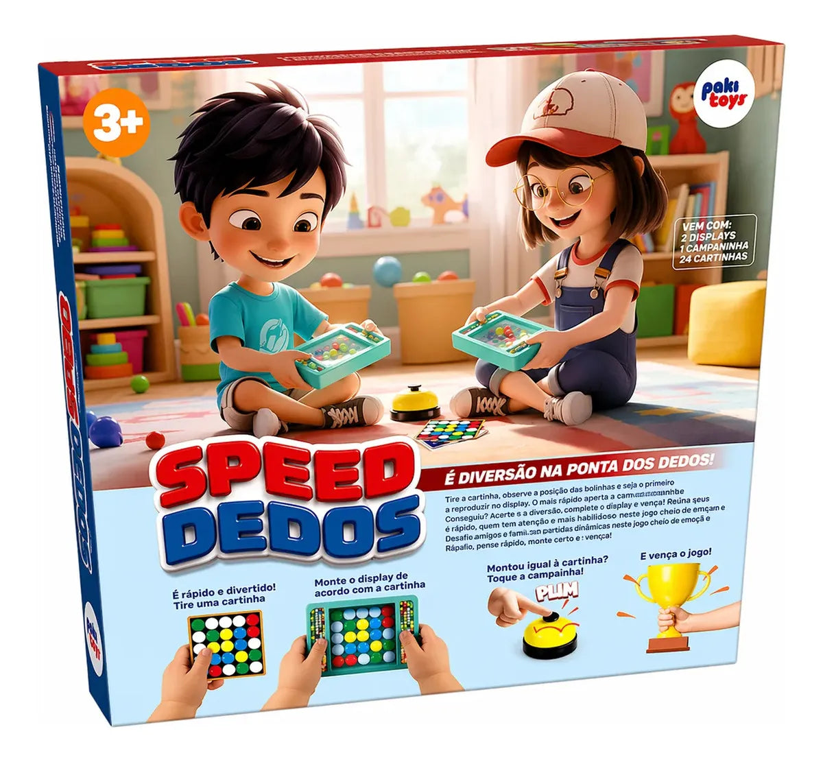 Jogo Speed Dedos Agilidade E Raciocínio Para Crianças