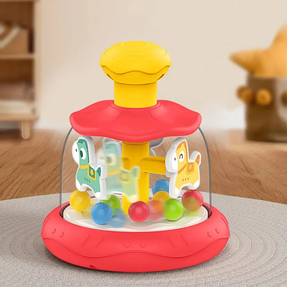 Brinquedo Carrossel Push Pressione para Baixo