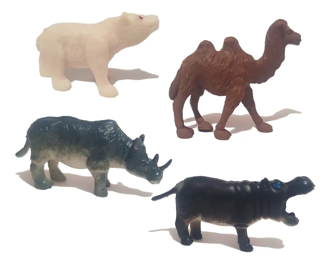 Brinquedo Animais Safari Kit com 12