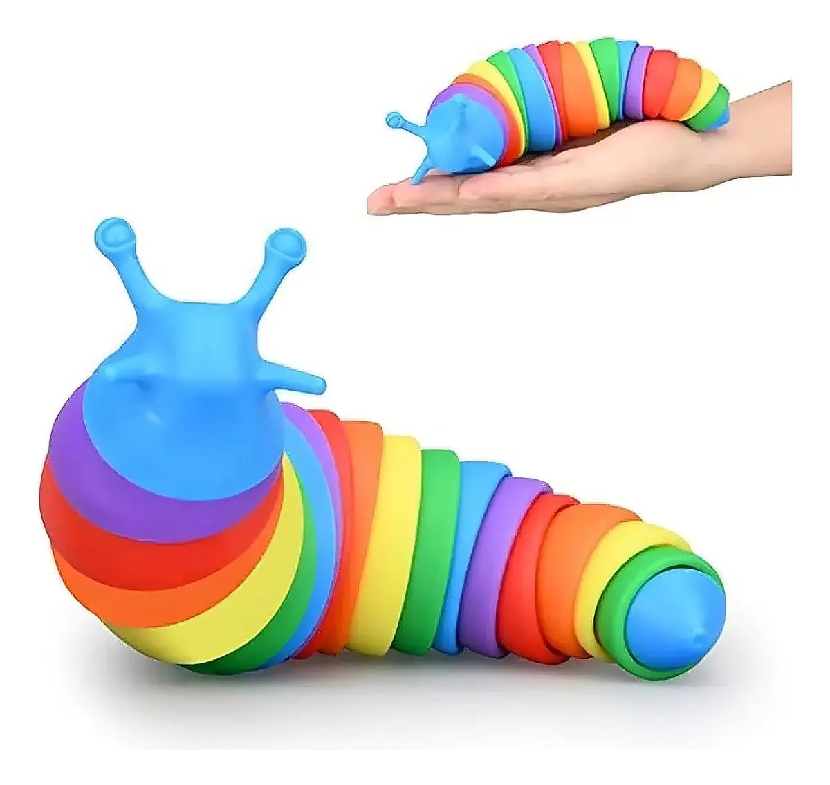 Fidget Toy Slug 3d Lagarta Lesma Articulada Creckpeia
