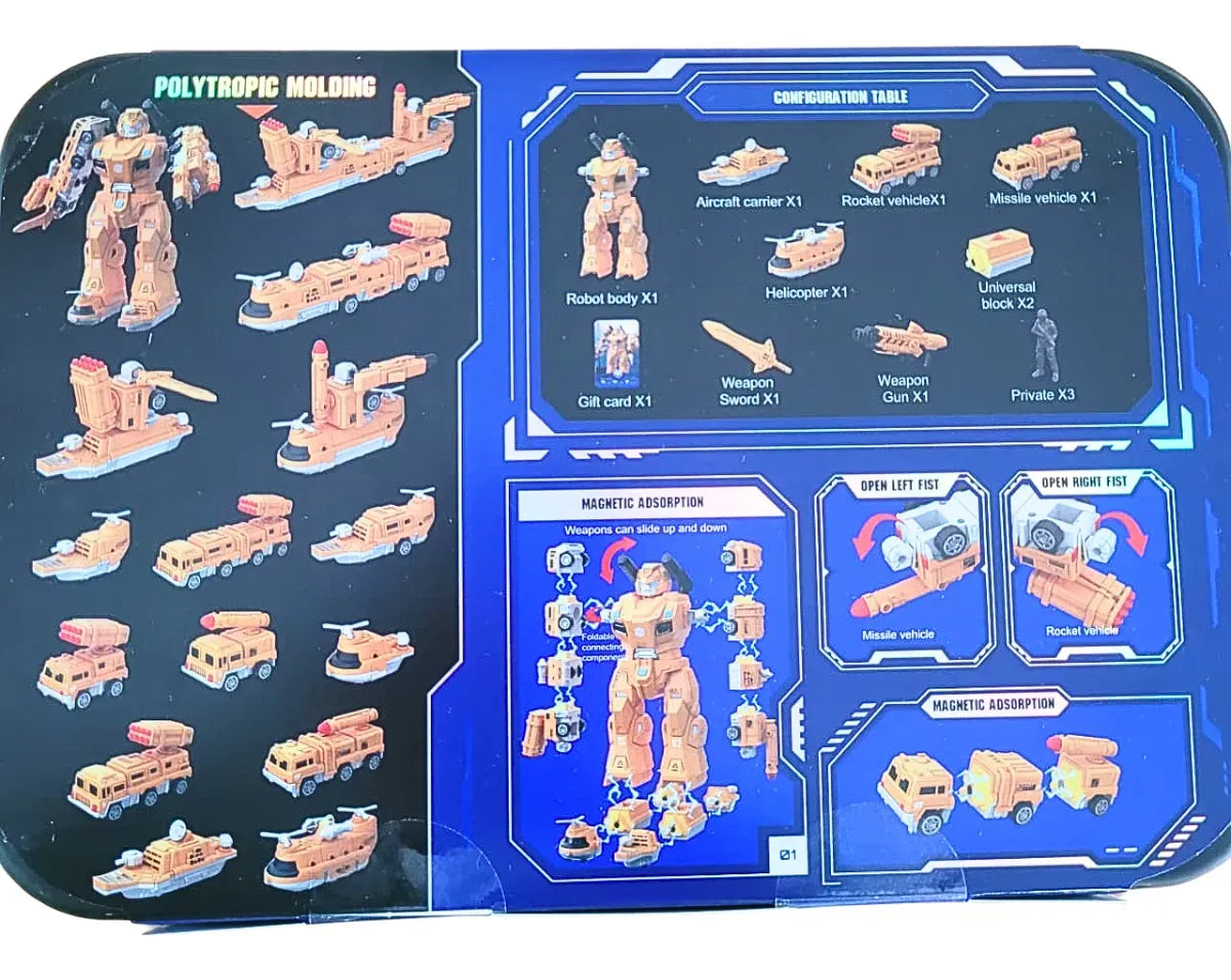 Boneco de Montagem Transformers Bumblebee Encaixe Magnético