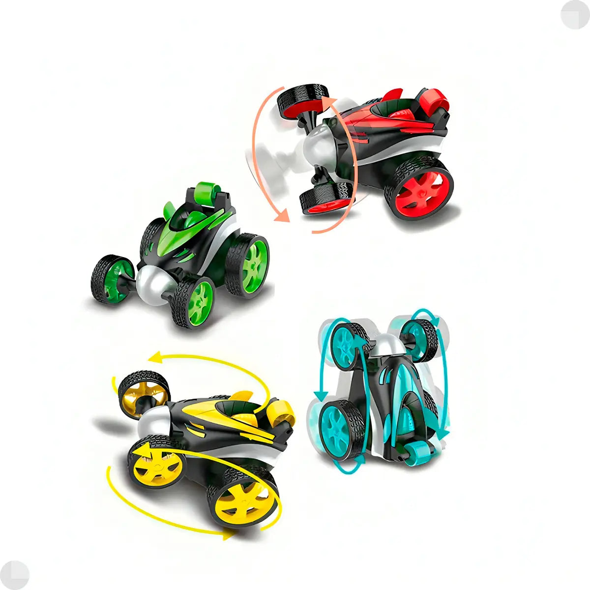 Carrinho de Controle Remoto Fênix Gira Car 360 Amarelo