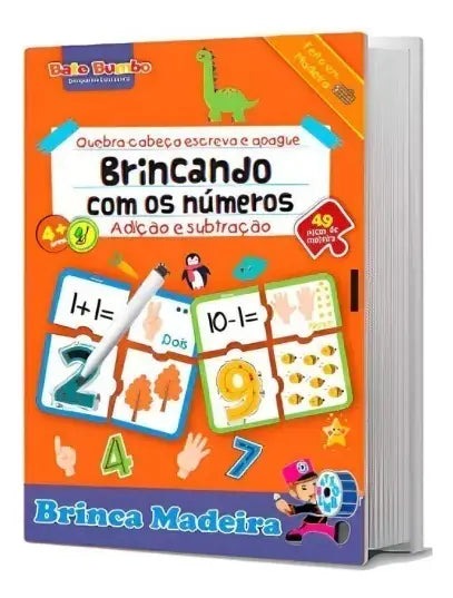 Quebra-Cabeça Escreva e Apague - Brincando com os Números