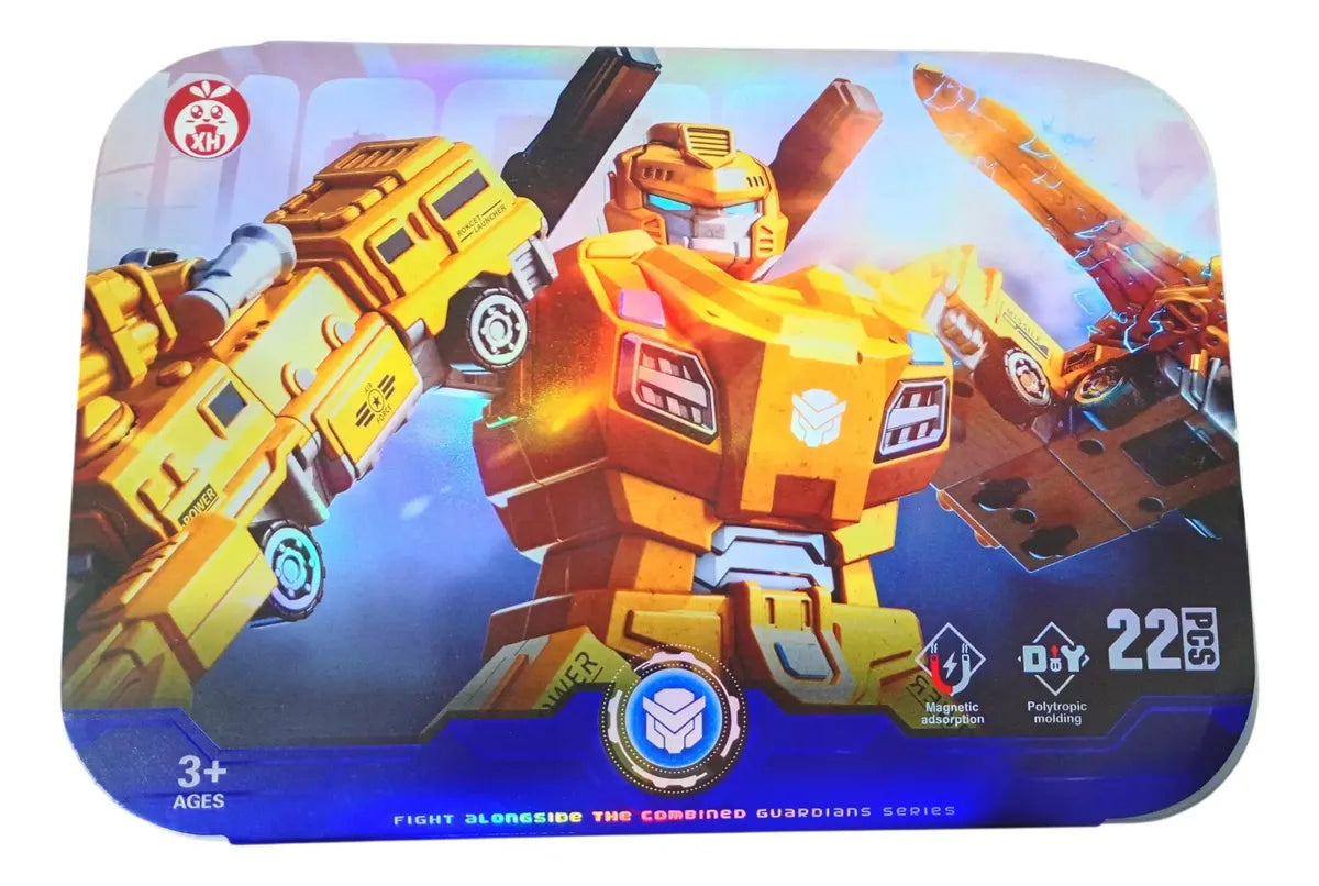 Boneco de Montagem Transformers Bumblebee Encaixe Magnético