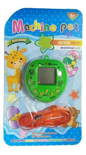 Bichinho Virtual Animal De Estimação Tamagotchi 168 Animais Para Brincar E Cuidar Formato Coração Com Cordão
