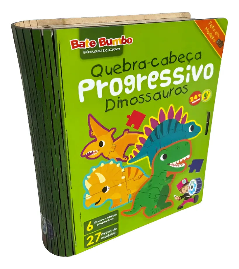 Quebra-Cabeça Progressivo Dinossauros