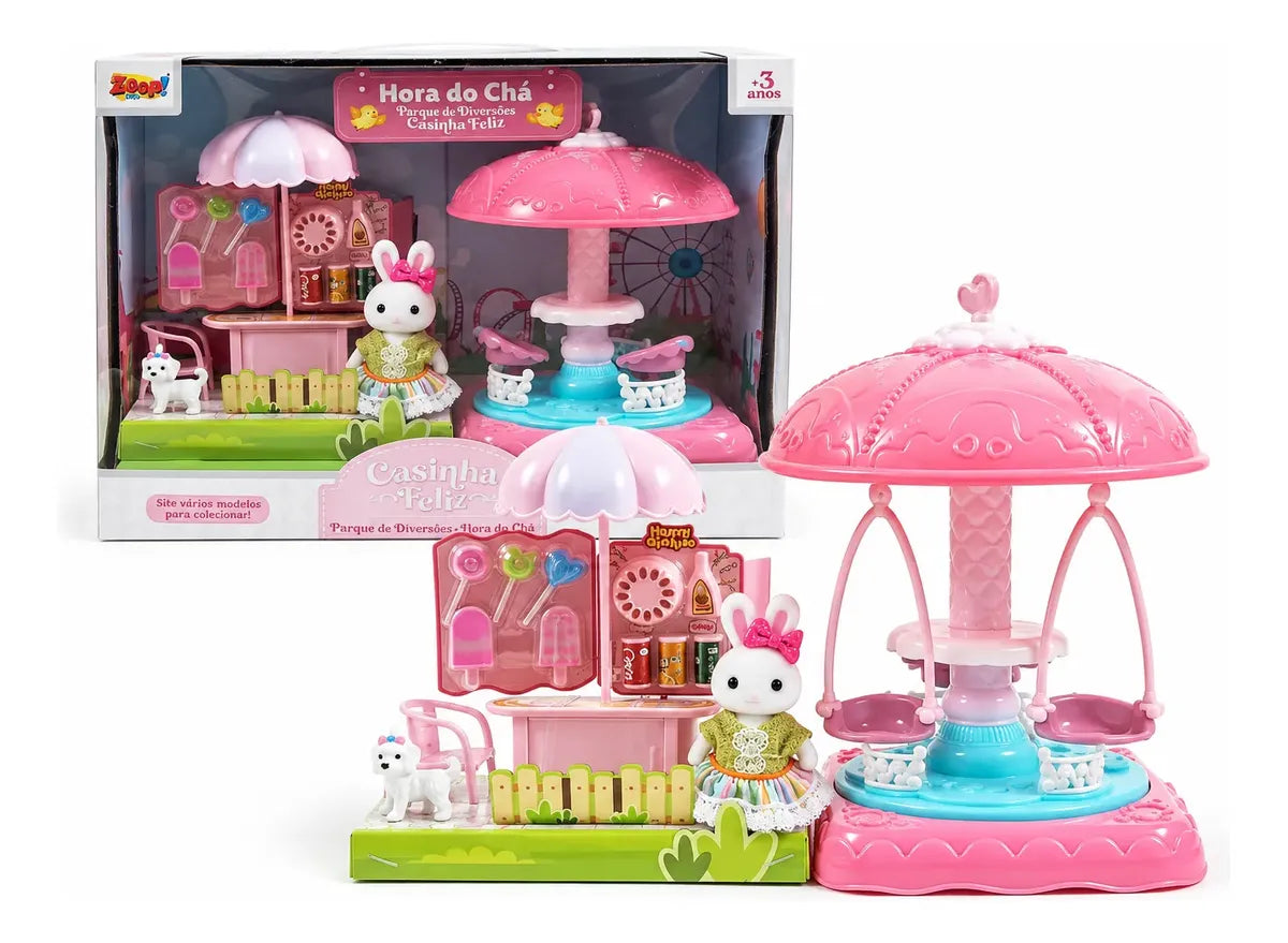 Brinquedo Parque de Diversões Hora do Chá Casinha Feliz