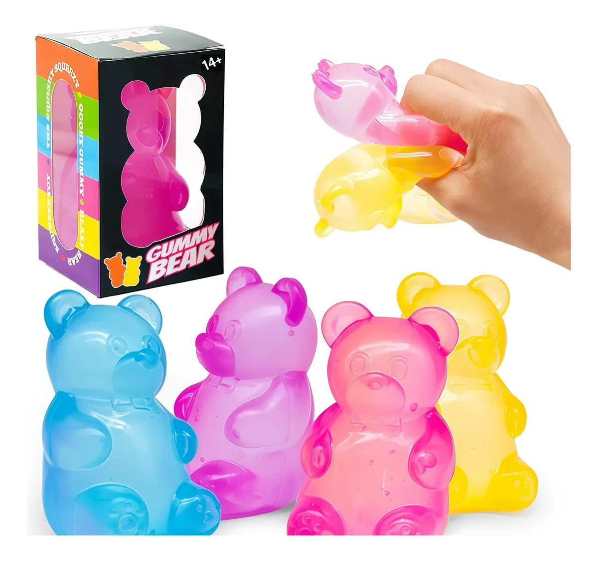 Brinquedo De Apertar Ursinho Squishy Surpresa Gummy Bear