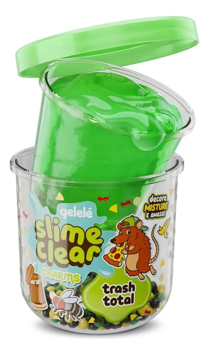 Slime Clear Charms Trash Total
