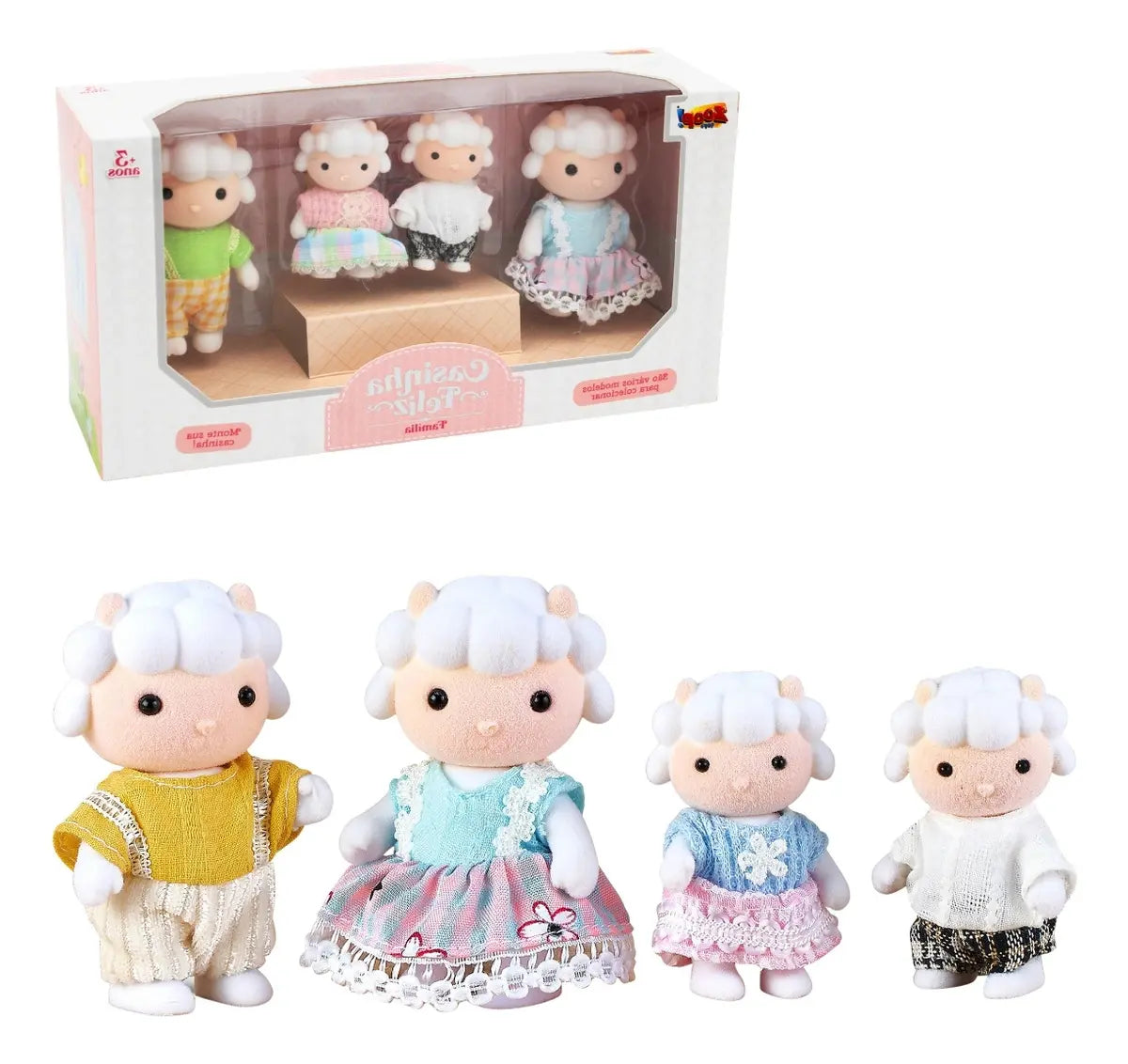 Brinquedo Casinha Feliz - Família Ovelha